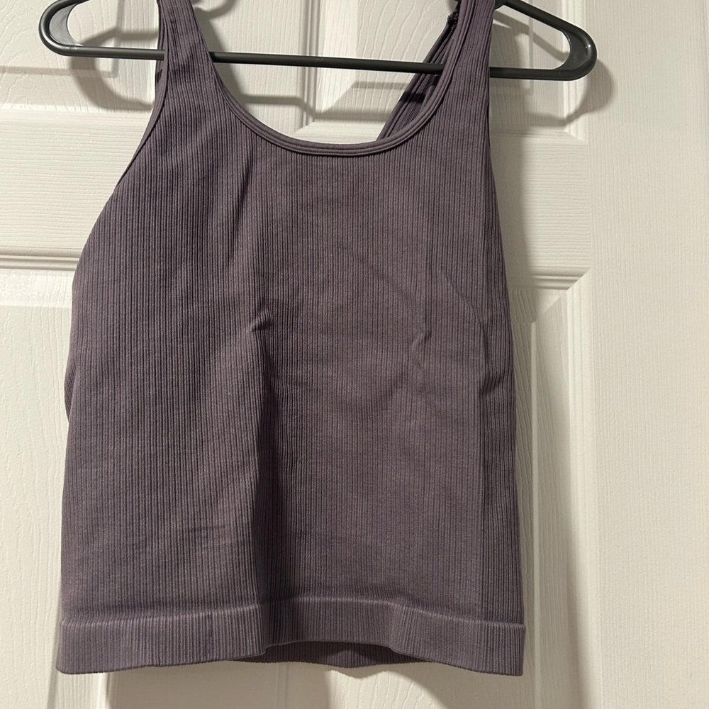Target Women's Ribbed Tank Top in Dusty Mauve